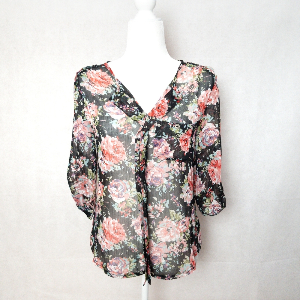 Floral Sheer Blouse